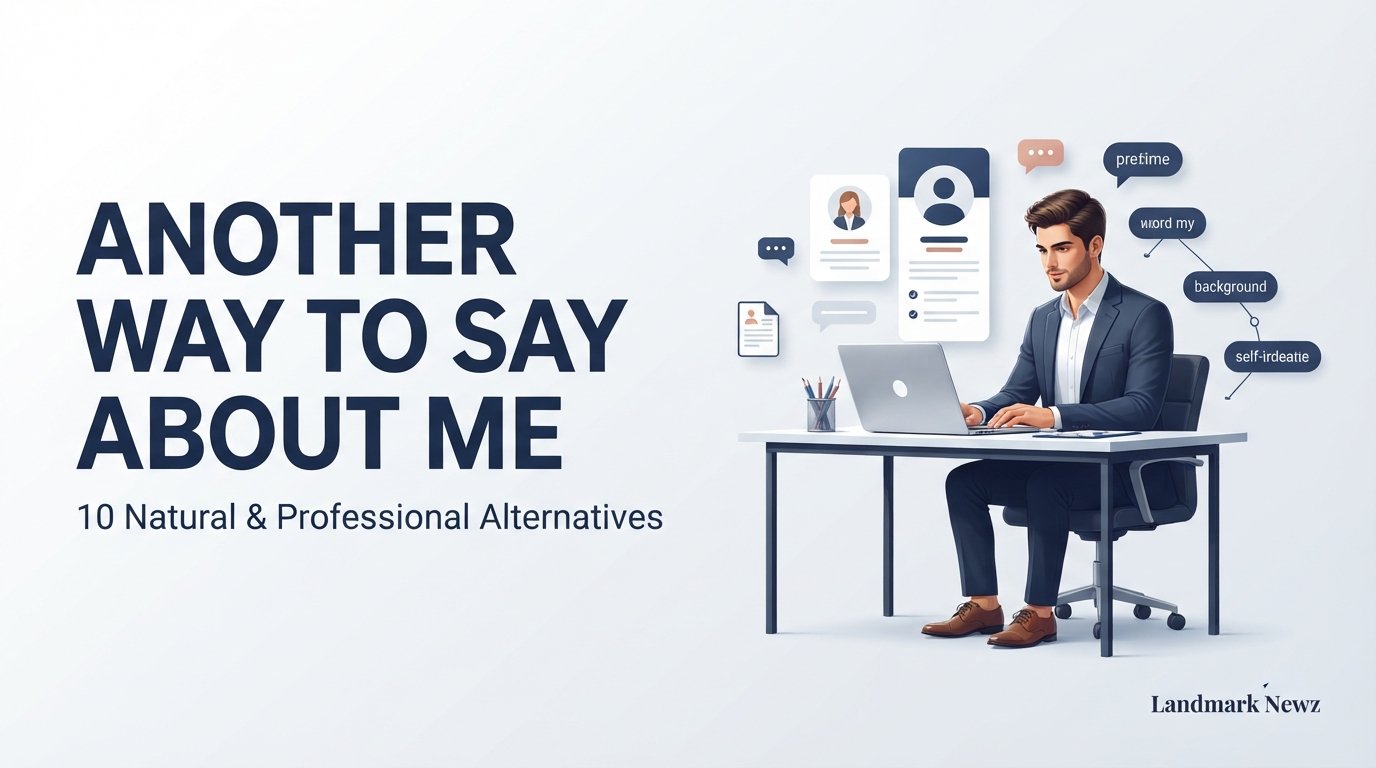 Another way to say about me with 10 natural and professional alternatives