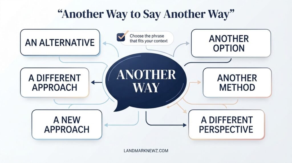 Another way to say another way alternatives including an alternative and another option