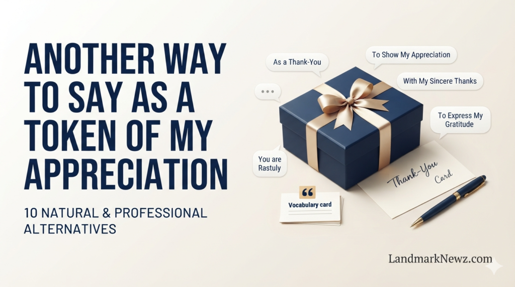 Another way to say as a token of my appreciation with natural thank-you alternatives