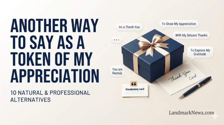 Another way to say as a token of my appreciation with natural thank-you alternatives