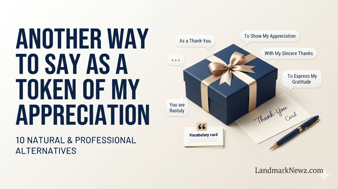 Another way to say as a token of my appreciation with natural thank-you alternatives