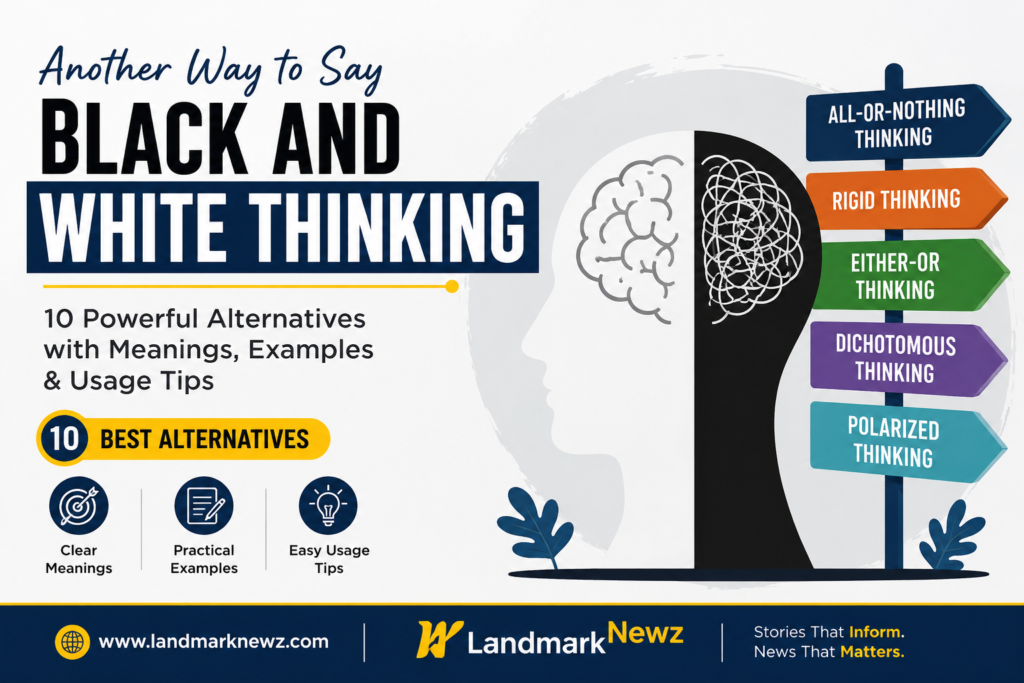 another way to say black and white thinking
