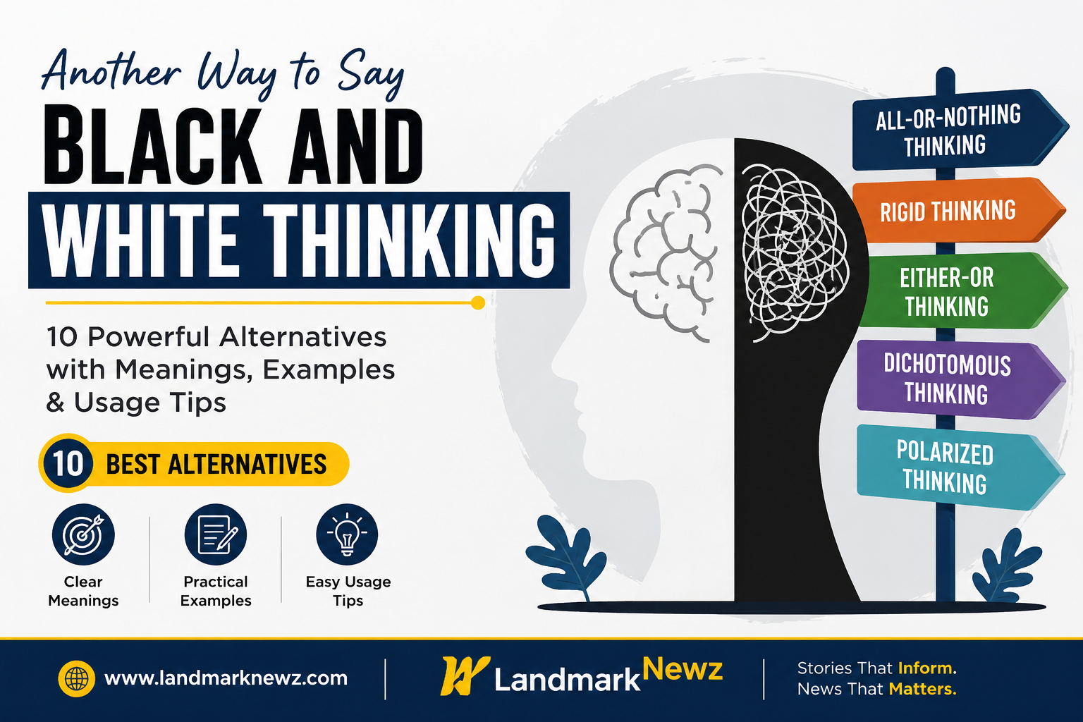 another way to say black and white thinking