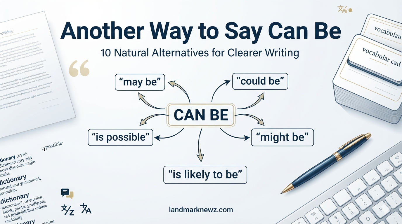 Another way to say can be with 10 natural English alternatives