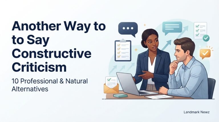 Another way to say constructive criticism with professional feedback alternatives