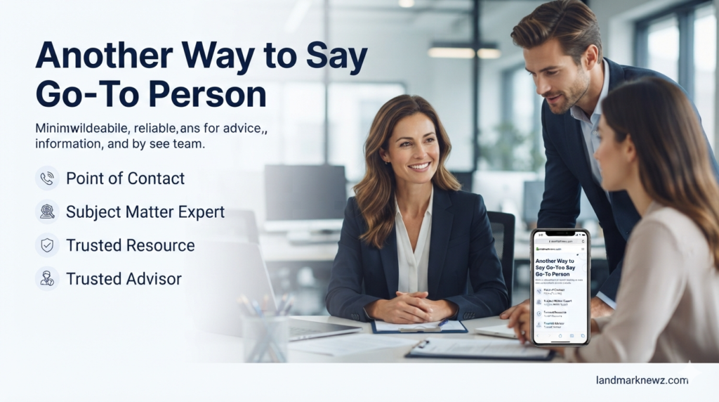 another way to say go to person