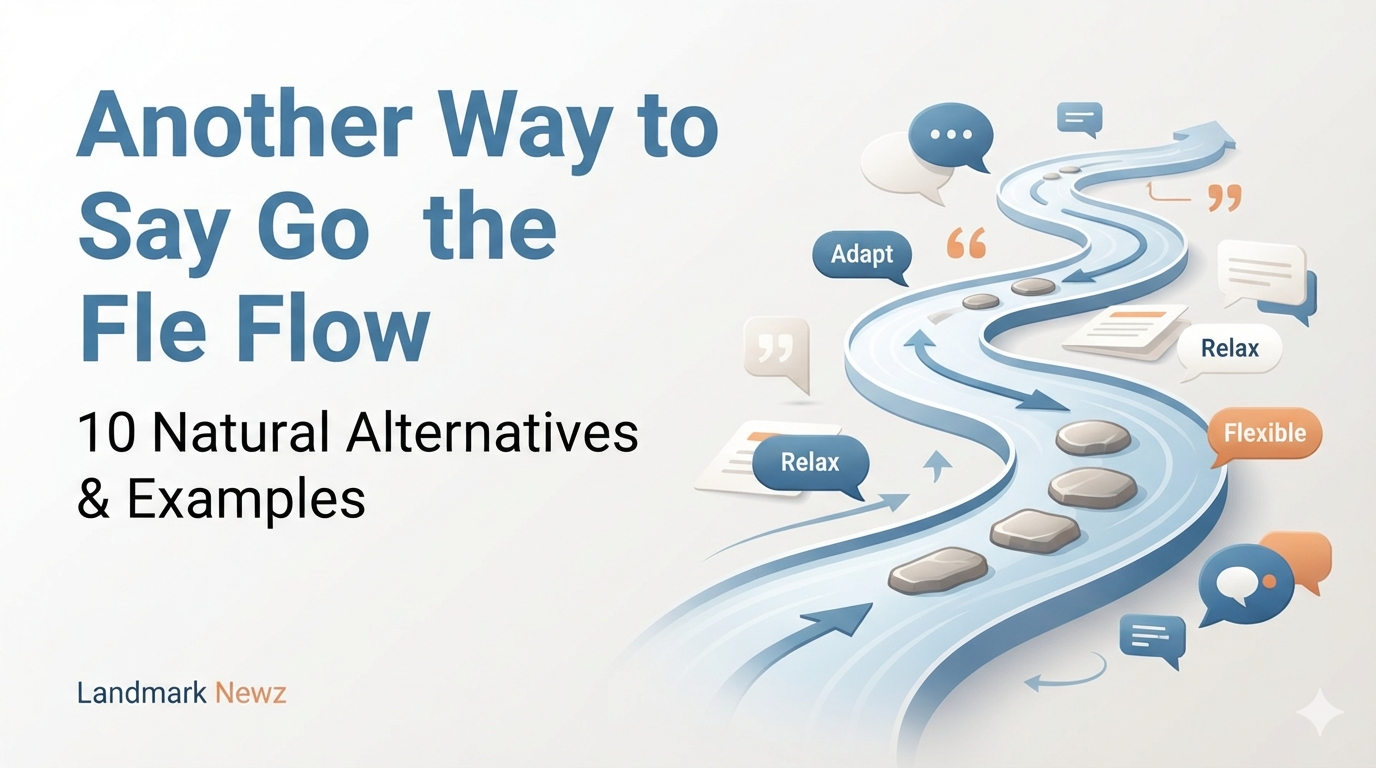 another way to say go with the flow