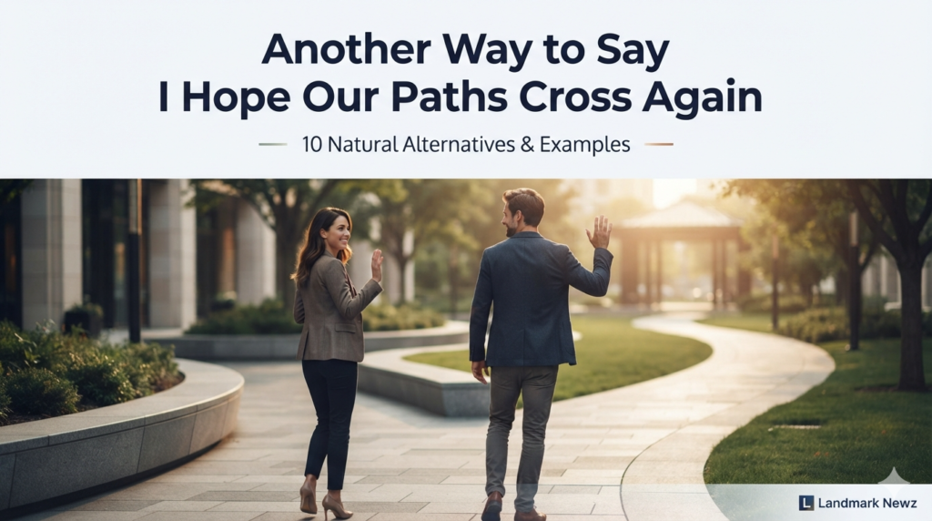 Another way to say I hope our paths cross again with natural alternatives