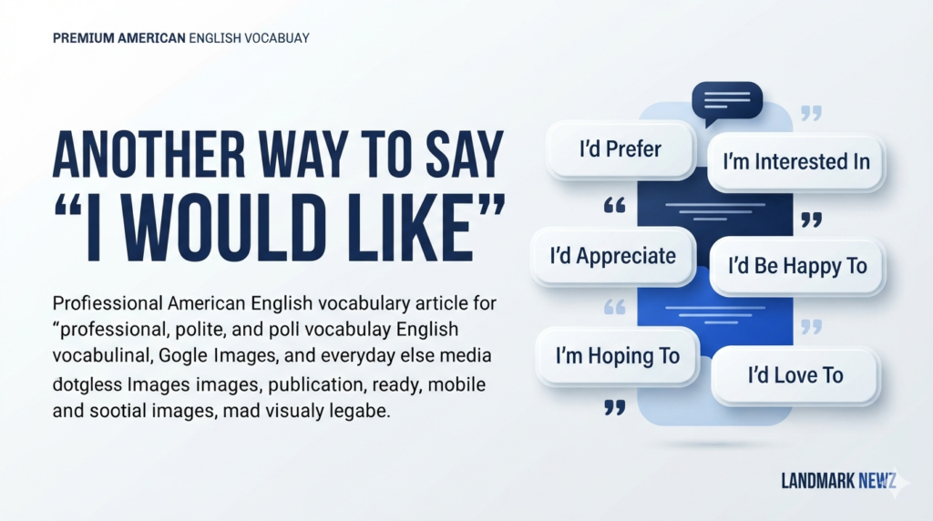 Another way to say I would like with professional and polite alternatives
