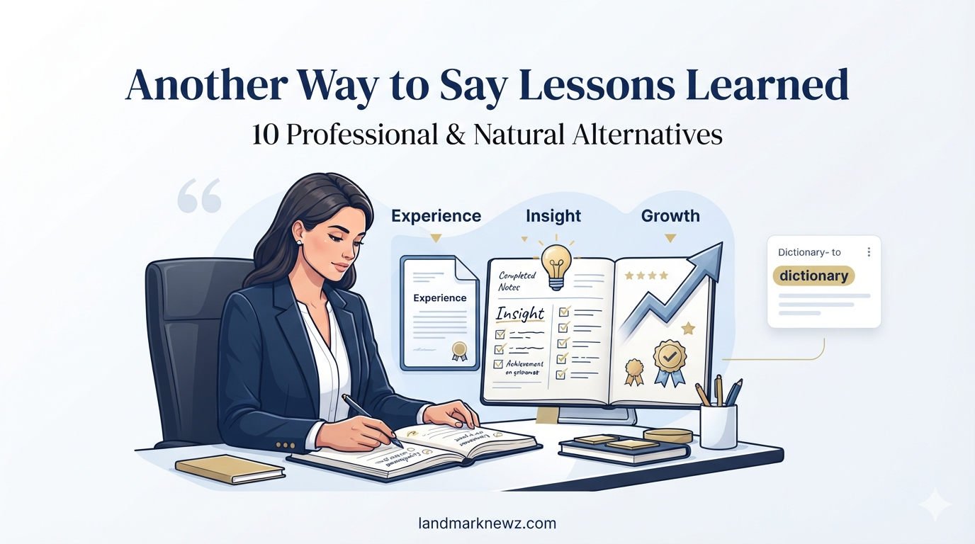 Another way to say lessons learned with 10 professional and natural alternatives