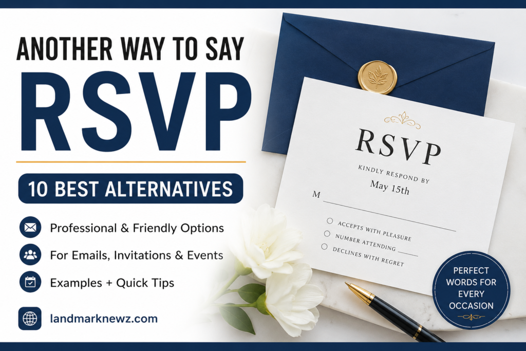 another way to say rsvp