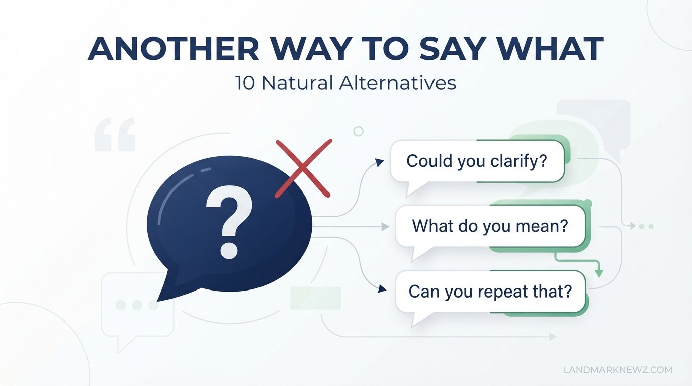 Another way to say what with 10 natural English alternatives