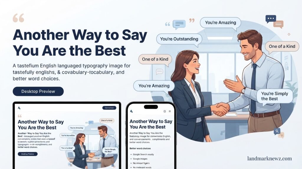 Another way to say you are the best with alternative phrases for praise