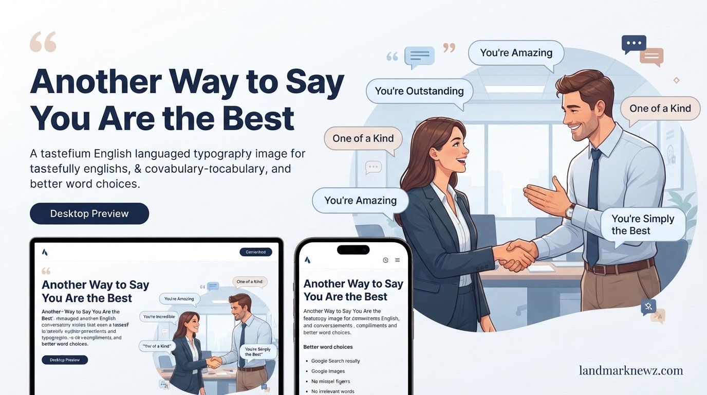 Another way to say you are the best with alternative phrases for praise