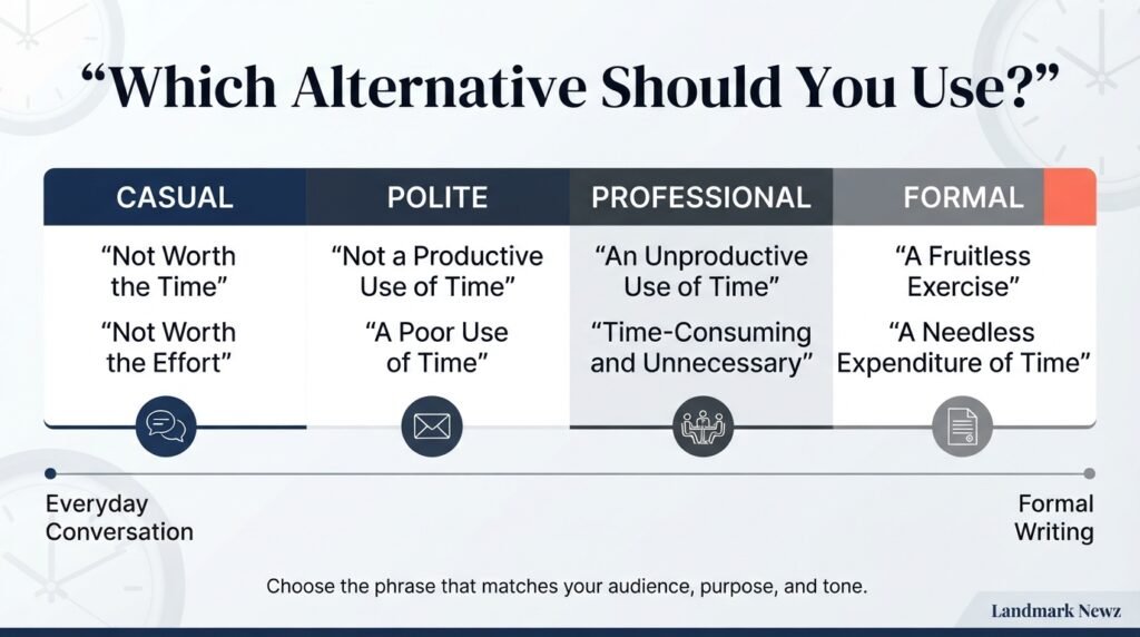 Best alternatives to waste of time by tone and communication style