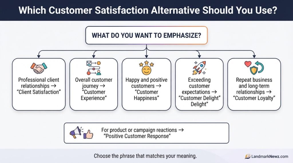 Guide to choosing the right customer satisfaction alternative