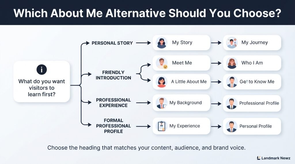 Decision guide for choosing the right About Me alternative for a website