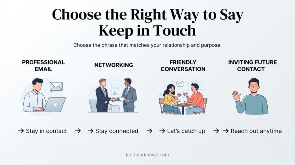 How to choose the right alternative to keep in touch by situation