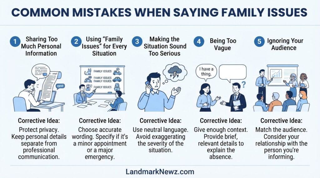 Common mistakes when using alternatives to family issues