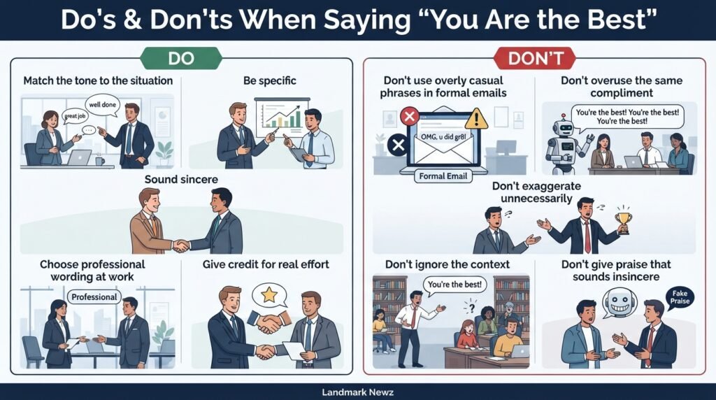 Dos and don’ts for choosing ways to say you are the best