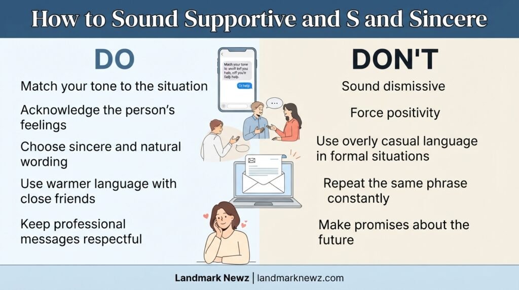 Dos and don’ts for saying I hope things get better supportively
