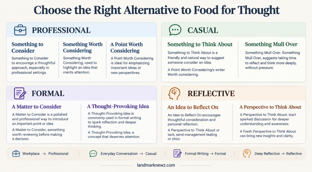 food for thought alternatives tone guide