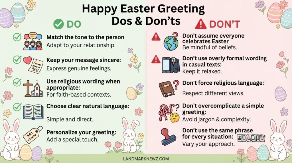 Dos and don’ts for choosing the right Happy Easter greeting