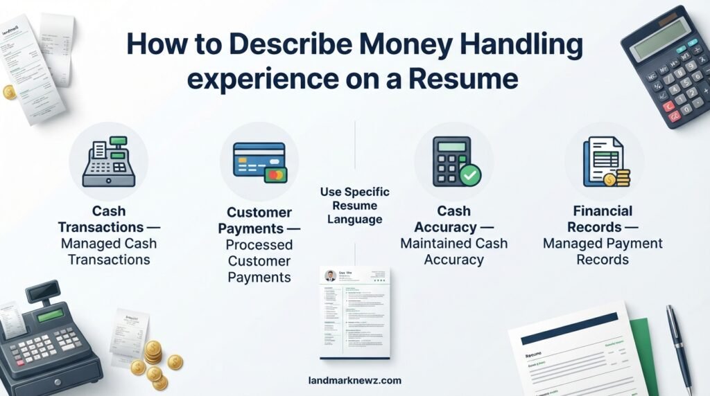 How to describe money handling experience on a resume