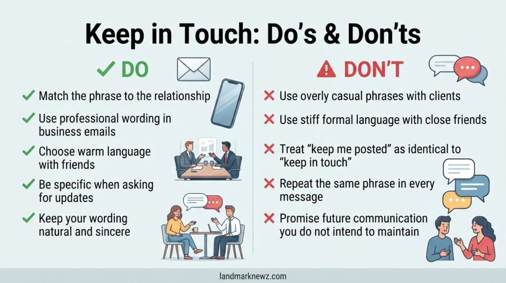 Do’s and don’ts for using alternatives to keep in touch