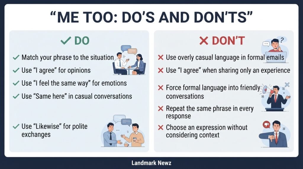 Do’s and don’ts for using alternatives to me too