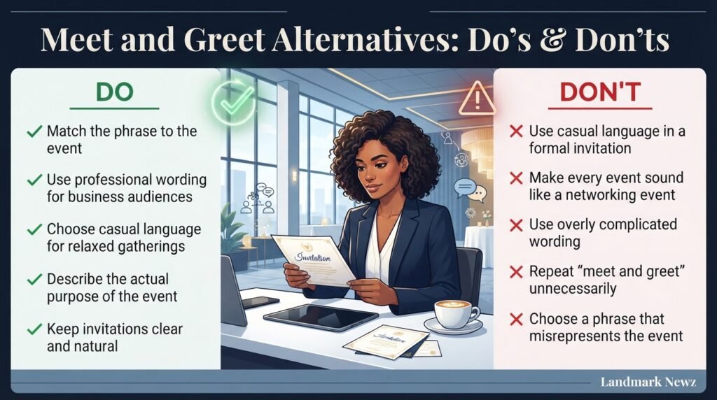 Do’s and don’ts for choosing alternatives to meet and greet