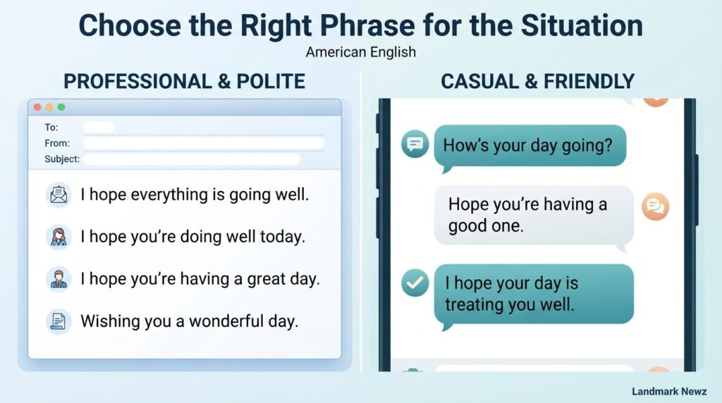 Professional and casual ways to wish someone a good day
