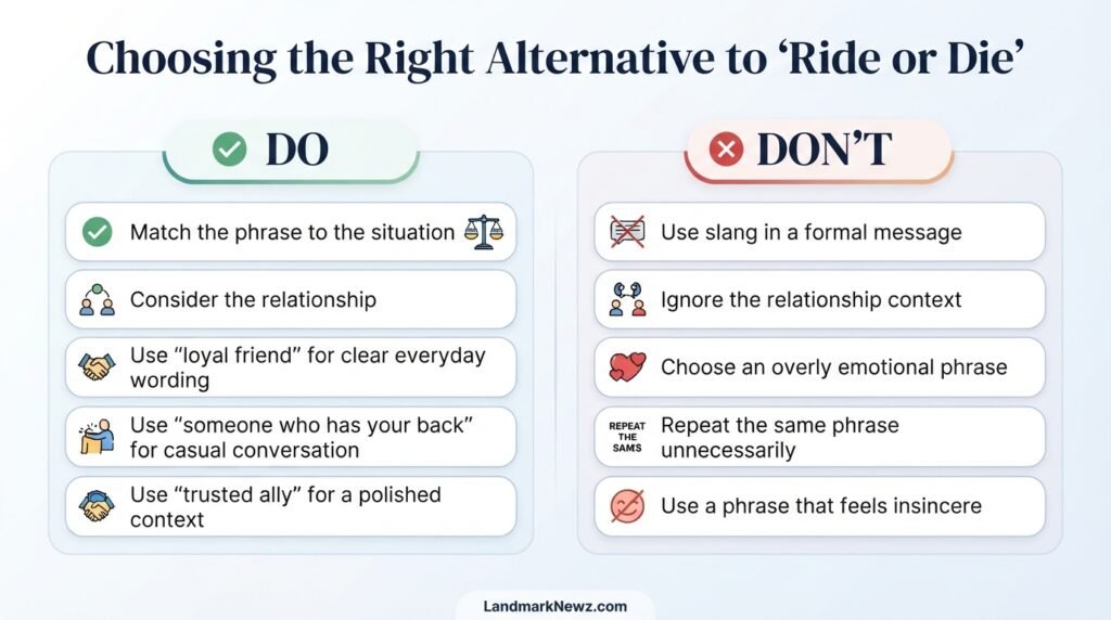 Dos and don’ts for choosing alternatives to ride or die