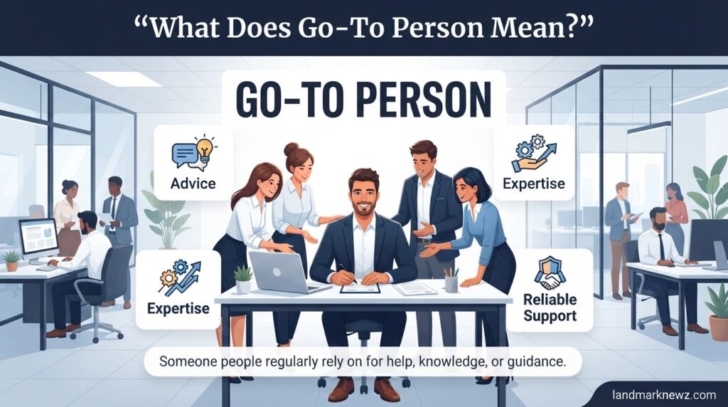 What go-to person means in professional communication
