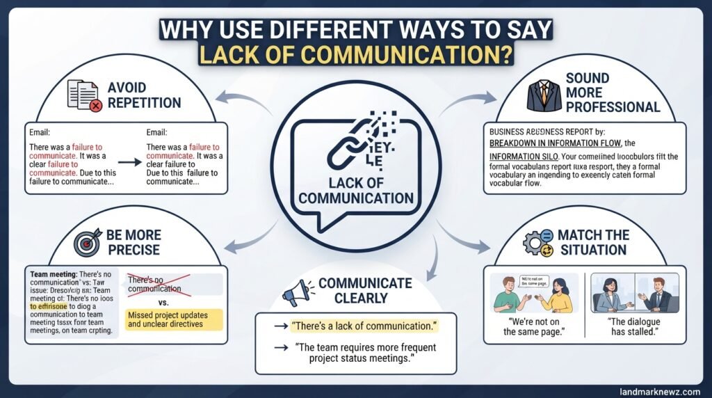 Benefits of using different ways to say lack of communication